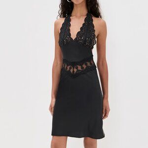 Lioness Solana Lace Inset Halter Dress